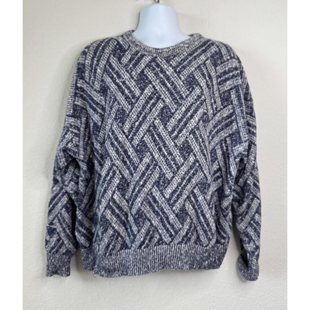 Vintage Pringle of Scotland Sweater Geometric 100% Cotton Men’s XL Fisherman USA